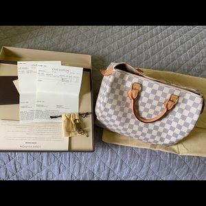 Louis Vuitton Speedy 30 Damier Azure Canvas